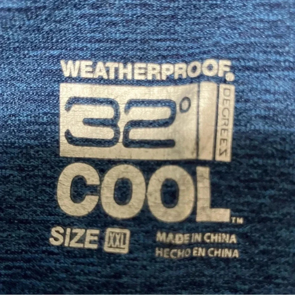 32* DEGREES COOL weather proof short sleeve 2 button collar polo NEW size 2XL - Picture 6 of 9